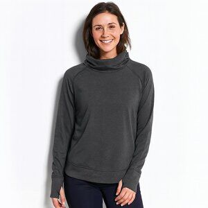 🩶Eddie Bauer Cowl Neck Sweater with Thumb Holes | Cozy & Casual size Small